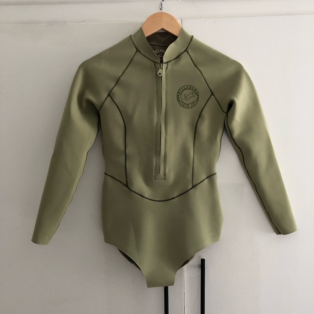 Billabong Salty Dayz Light Long-sleeve Spring Suit wetsuit in Avocado